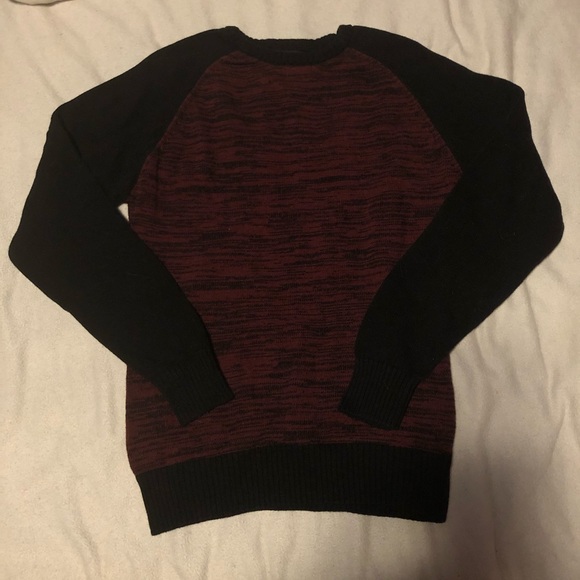 Carbon Other - Black & Red Sweater Dark Carbon Crewneck Goth Punk